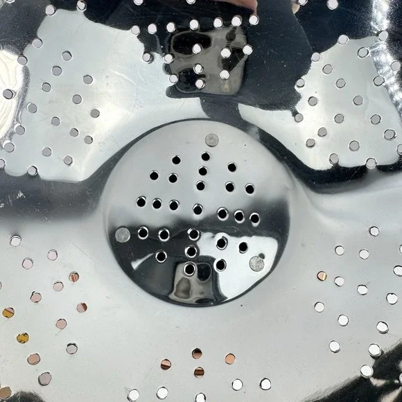 New Vintage ODI Colander Copper Brass Nickel Footed Pedestal 9" Strainer Decor - Picture 3 of 11